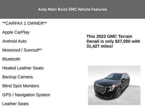 Used 2023 GMC Terrain Denali w/ Black Diamond Edition image 4