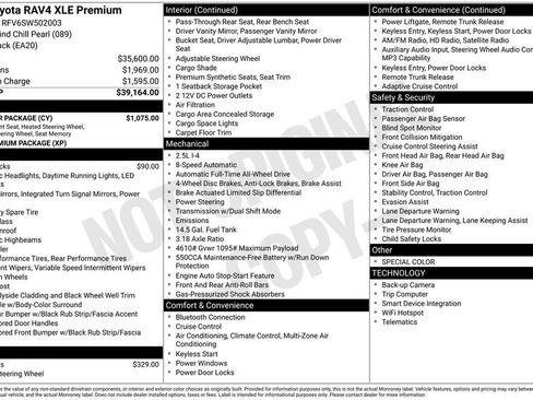 Used 2025 Toyota RAV4 XLE Premium w/ Weather Package AWD/4WD image 39
