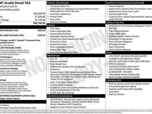 Used 2020 GMC Acadia Denali w/ Trailering Package image 15