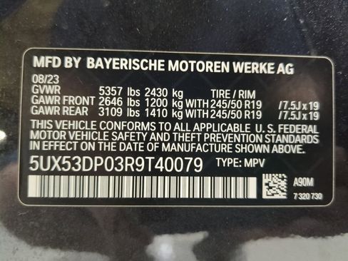 Certified 2024 BMW X3 xDrive30i w/ Premium Package image 12