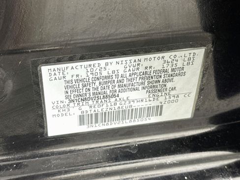 Used 2025 Nissan Versa S w/ Trunk Package FWD image 37