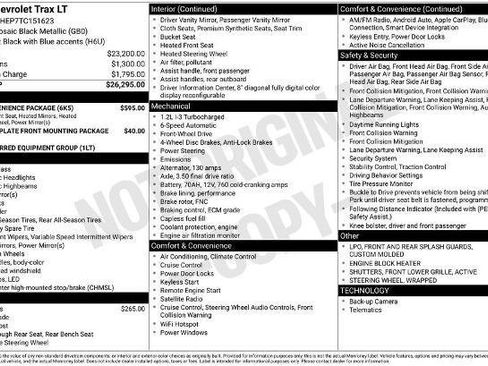 New 2026 Chevrolet Trax LT w/ LT Convenience Package FWD image 24