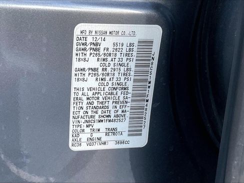 Used 2015 INFINITI QX70 AWD w/ Premium Package image 33