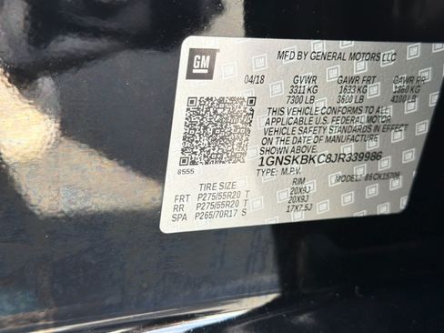 Used 2018 Chevrolet Tahoe LT w/ Luxury Package AWD/4WD image 33