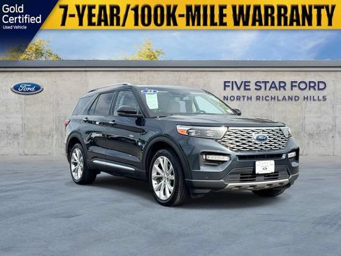 Used 2022 Ford Explorer Platinum w/ Class IV Trailer Tow Package AWD/4WD image 1