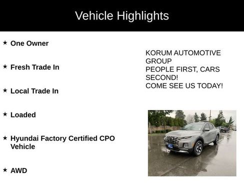 Certified 2022 Hyundai Santa Cruz Limited w/ Cargo Package image 4