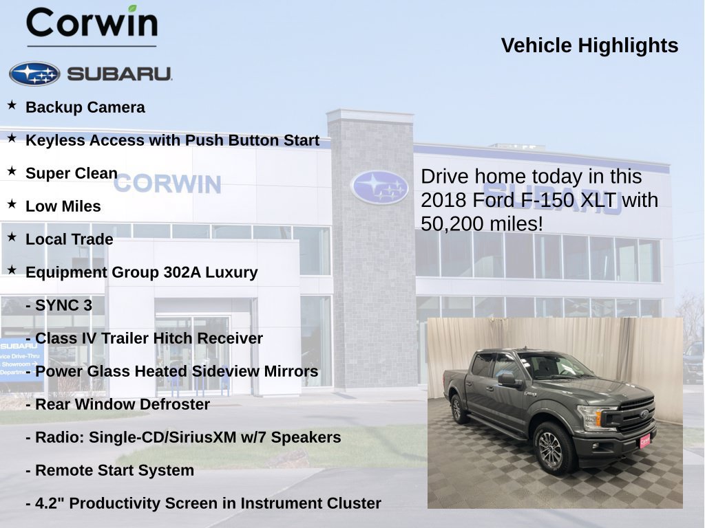 Used 2018 Ford F150 XLT w/ Equipment Group 302A Luxury AWD/4WD image 6