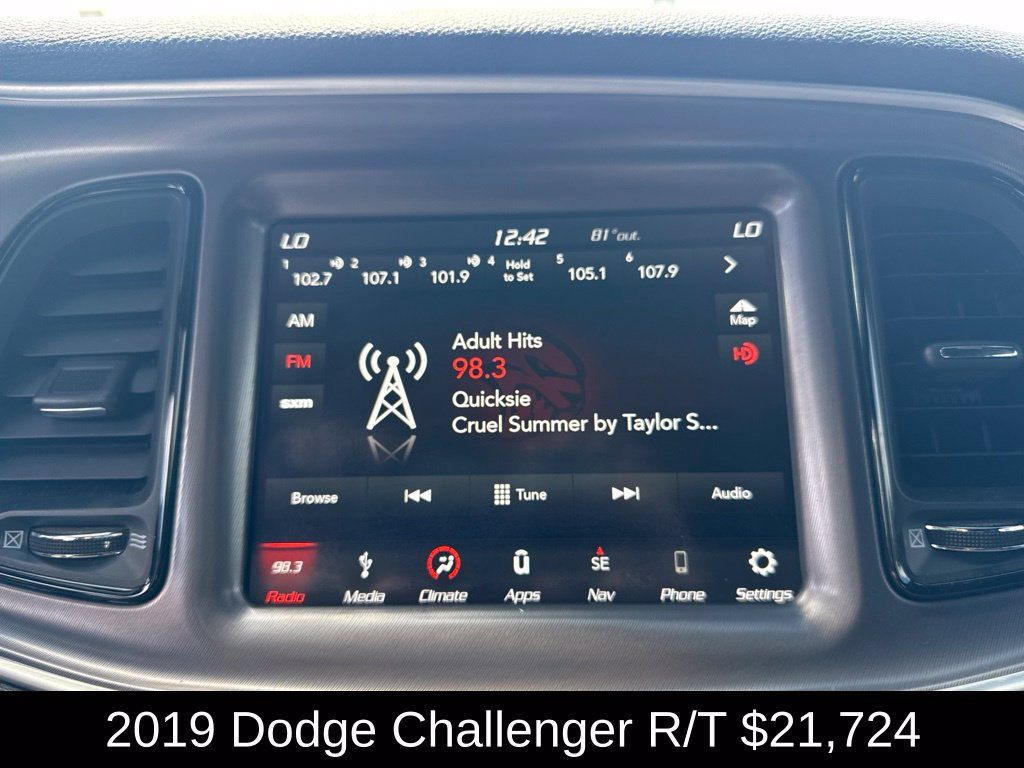 Used 2019 Dodge Challenger R/T w/ Blacktop Package RWD image 24