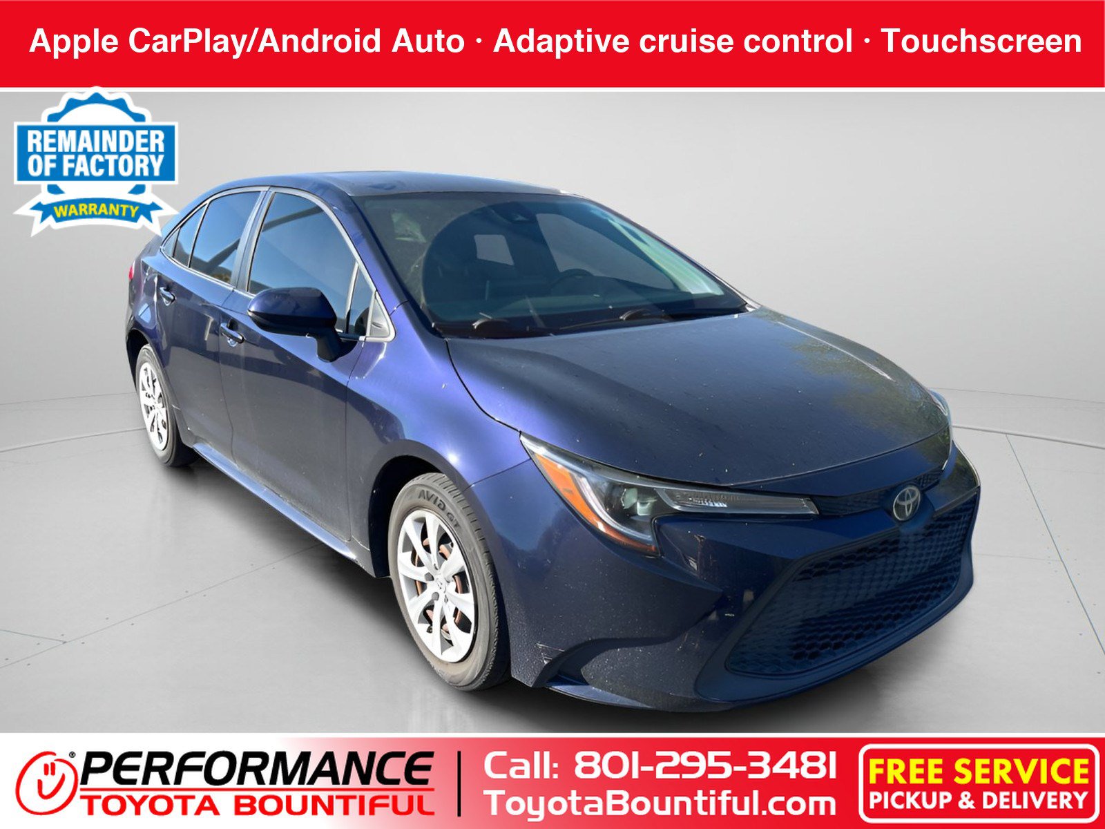 Used 2021 Toyota Corolla LE w/ Carpet Mat Package (TMS) FWD image 1