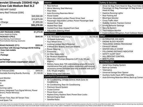 Used 2023 Chevrolet Silverado 2500 High Country w/ Technology Package AWD/4WD image 11