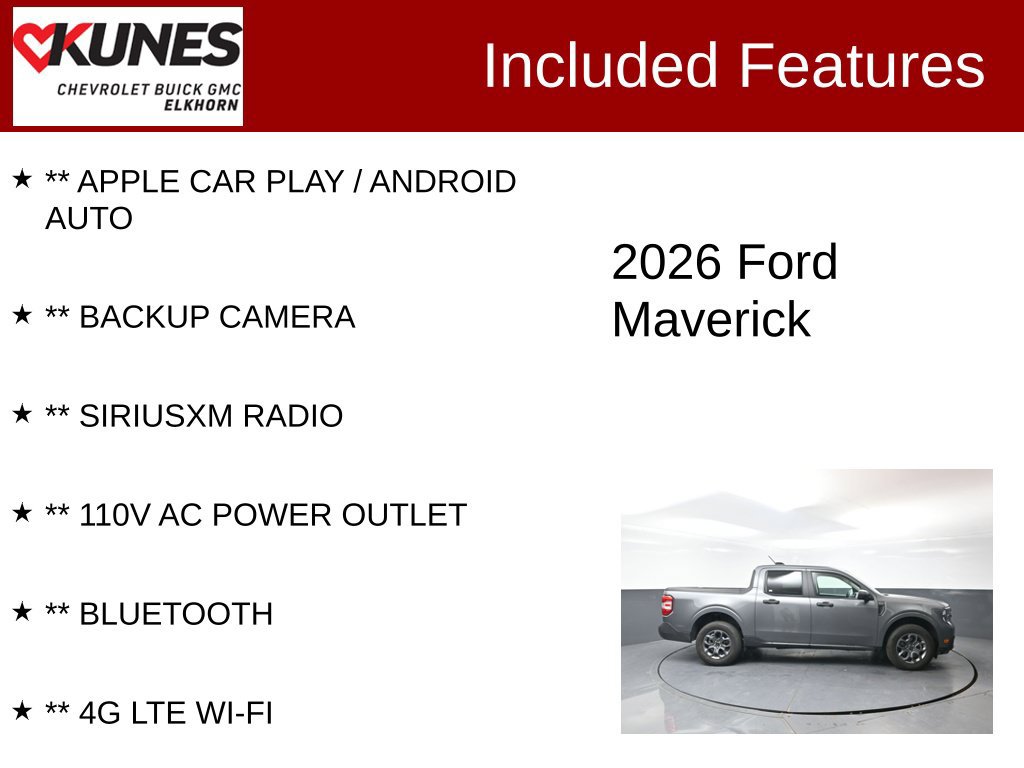 Used 2026 Ford Maverick XLT AWD/4WD image 2