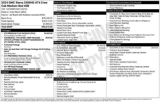 Used 2024 GMC Sierra 2500 AT4 w/ AT4 Premium Plus Package AWD/4WD image 33
