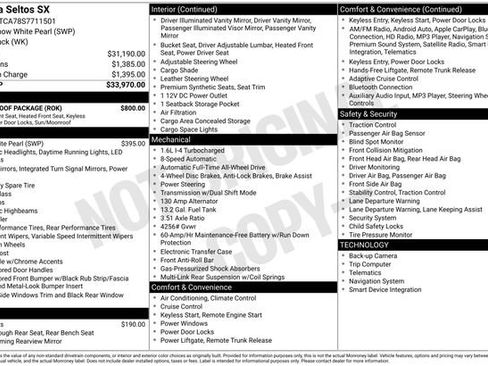 Used 2025 Kia Seltos SX w/ SX Sunroof Package image 47