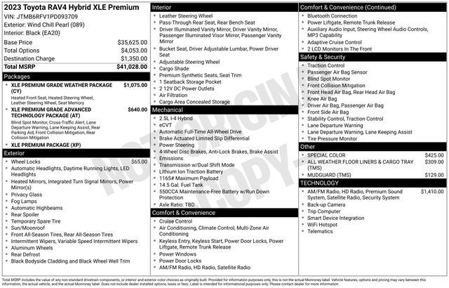 New 2023 Toyota RAV4 XLE Premium AWD/4WD image 1