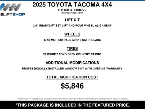 Used 2025 Toyota Tacoma TRD Sport AWD/4WD image 2