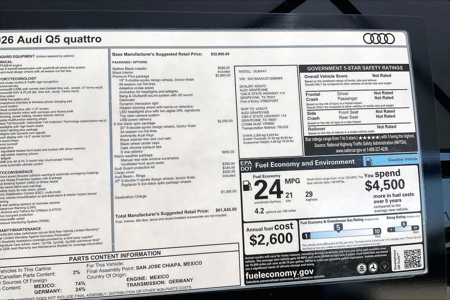 New 2026 Audi Q5 Premium Plus w/ Premium Plus AWD/4WD image 19