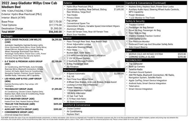 Used 2022 Jeep Gladiator Sport AWD/4WD image 7