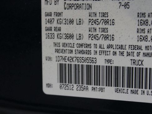 Used 2006 Dodge Dakota SLT w/ Trailer Tow Group image 7