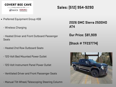 New 2026 GMC Sierra 2500 AT4 w/ AT4 Premium Plus Package AWD/4WD image 18