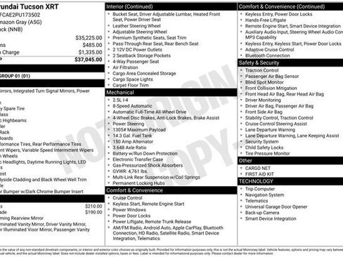 Used 2023 Hyundai Tucson XRT AWD/4WD image 33