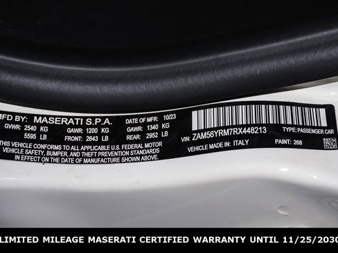 Certified 2024 Maserati Quattroporte Modena Ultima Q4 image 28