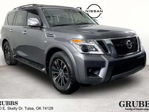 Used 2019 Nissan Armada Platinum w/ Captain's Chairs Package AWD/4WD image 1