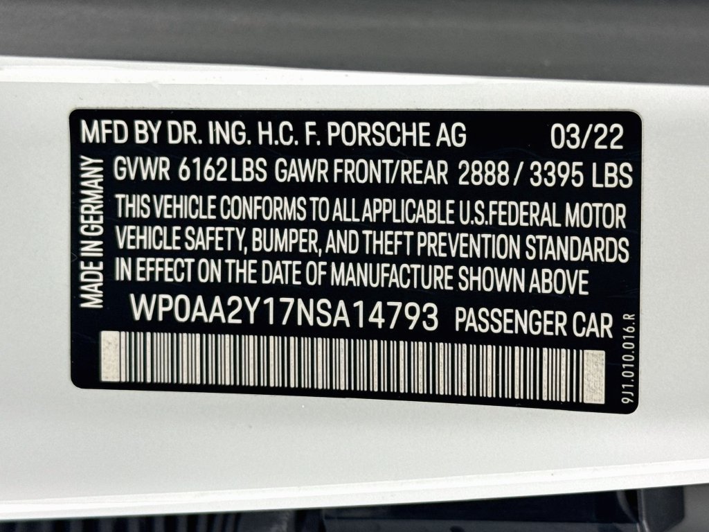 Certified 2022 Porsche Taycan RWD image 31