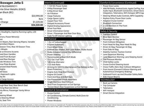 Used 2025 Volkswagen Jetta S FWD image 2