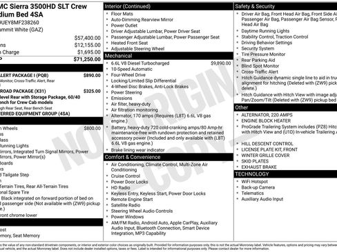 Used 2021 GMC Sierra 3500 SLT w/ Driver Alert Package I image 35