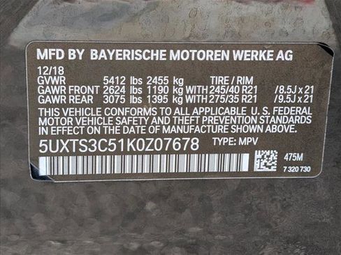 Used 2019 BMW X3 M40i w/ Driving Assistance Package image 27