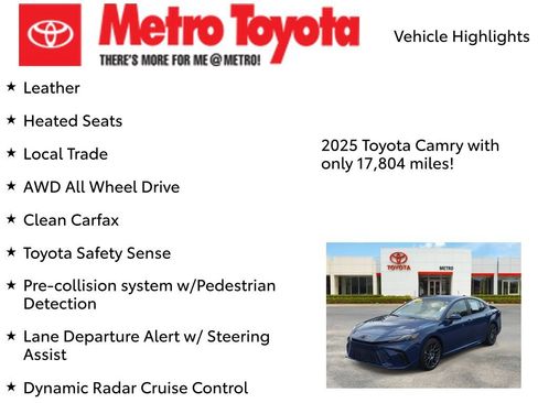 Used 2025 Toyota Camry XSE AWD/4WD image 8
