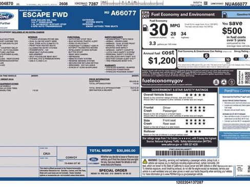 Used 2022 Ford Escape SEL FWD image 17