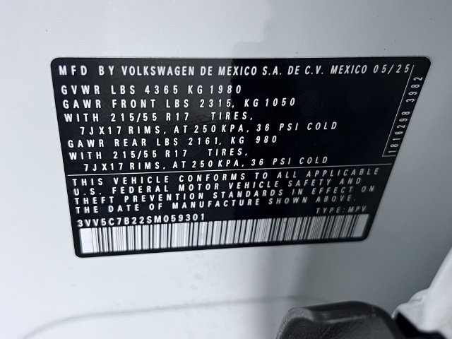 Certified 2025 Volkswagen Taos S FWD image 27