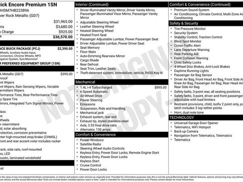 Used 2017 Buick Encore Premium w/ Experience Buick Package image 10
