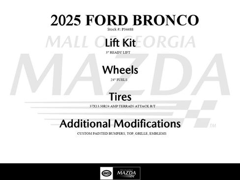 Used 2025 Ford Bronco Outer Banks AWD/4WD image 3
