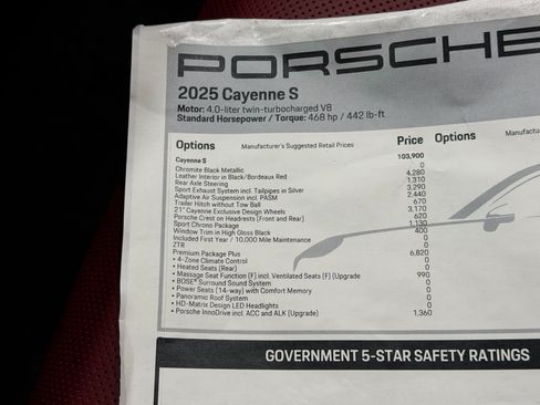 Certified 2025 Porsche Cayenne S AWD/4WD image 59