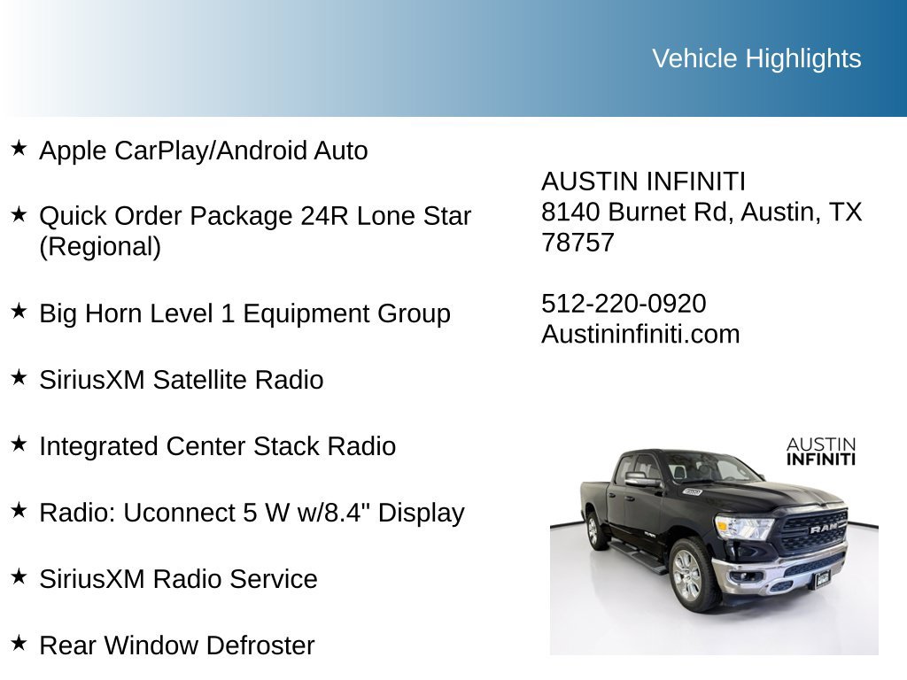 Used 2022 RAM 1500 Lone Star RWD image 10