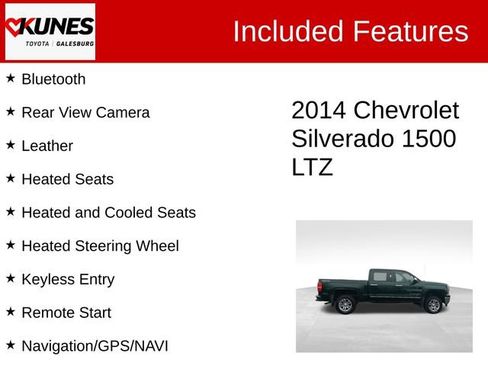 Used 2014 Chevrolet Silverado 1500 LTZ w/ LTZ Plus Package AWD/4WD image 2