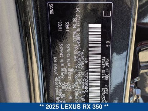 Used 2025 Lexus RX 350 Premium Plus w/ Accessory Package (K3) image 24