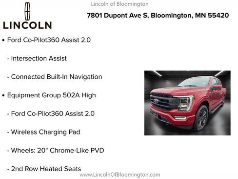 Used 2023 Ford F150 Lariat w/ Equipment Group 502A High image 9