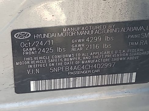 Used 2012 Hyundai Sonata GLS w/ Popular Equipment Pkg image 11