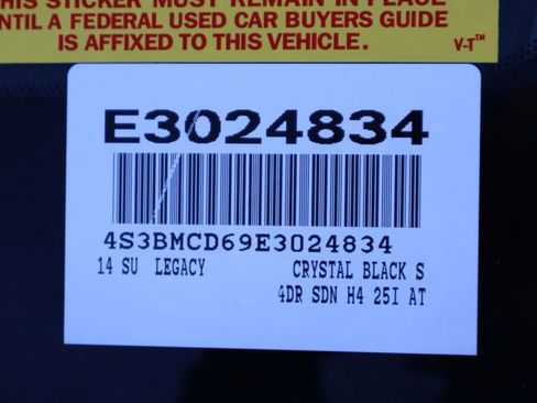 Used 2014 Subaru Legacy 2.5i Premium w/ Moonroof Package image 7