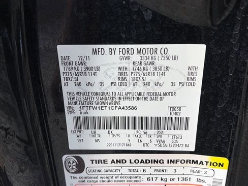 Used 2012 Ford F150 XLT w/ XLT Chrome Pkg image 9