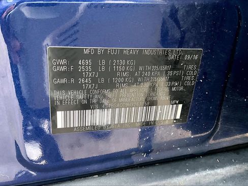 Used 2017 Subaru Outback 2.5i Premium image 33