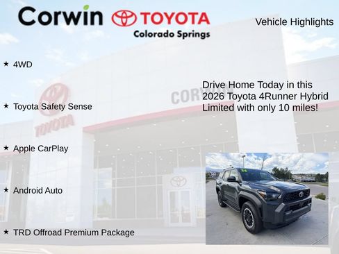 Used 2026 Toyota 4Runner TRD Off-Road Premium AWD/4WD image 7