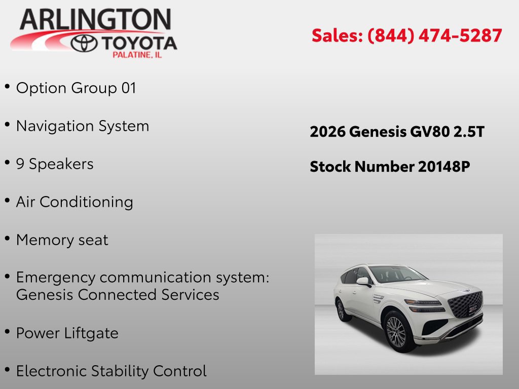 Used 2026 Genesis GV80 2.5T AWD/4WD image 2