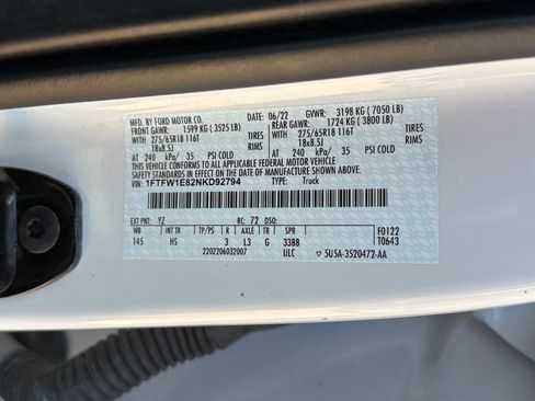 Used 2022 Ford F150 Lariat w/ Equipment Group 501A Mid AWD/4WD image 19