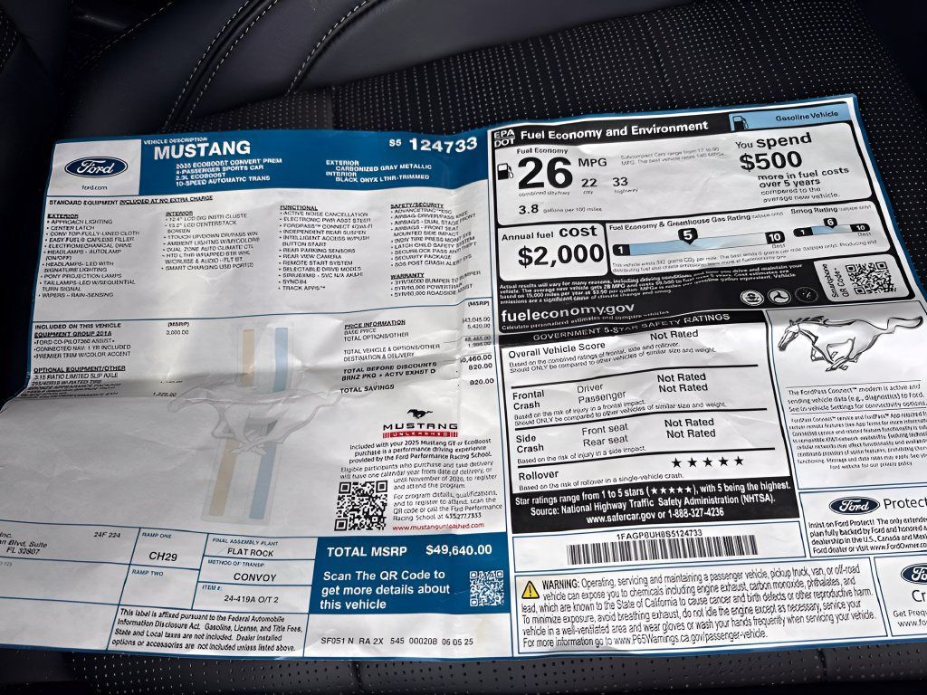 Used 2025 Ford Mustang Premium RWD image 13