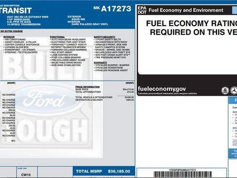 Used 2021 Ford Transit 350 DRW RWD image 8