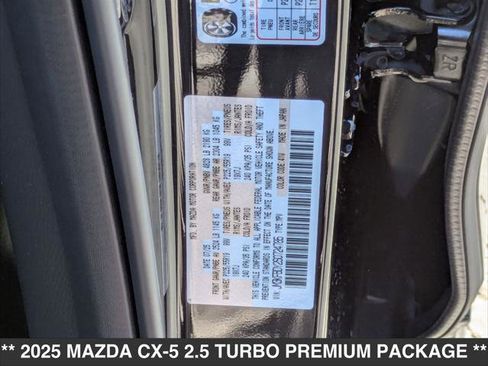 New 2025 MAZDA CX-5 2.5 Turbo w/ Premium Package image 15